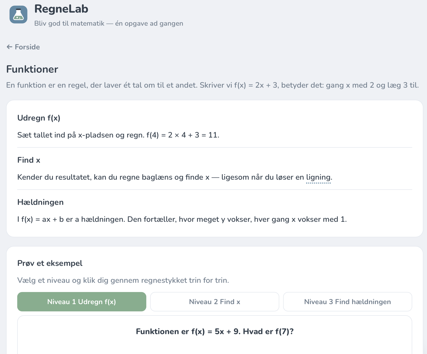RegneLab skærmfoto 2